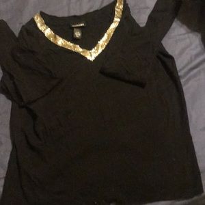 Sparkly collar sweater